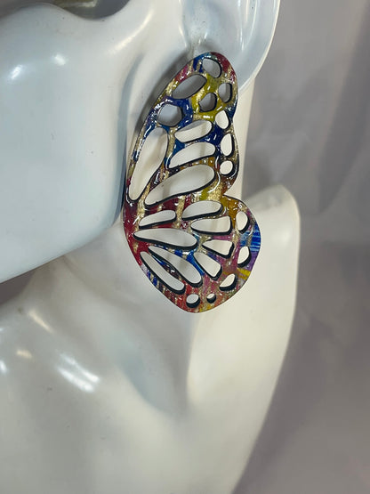 Butterfly Wing Earrings-Price $25.00