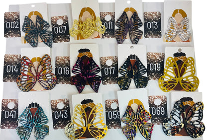 Butterfly Wing Earrings-Price $25.00