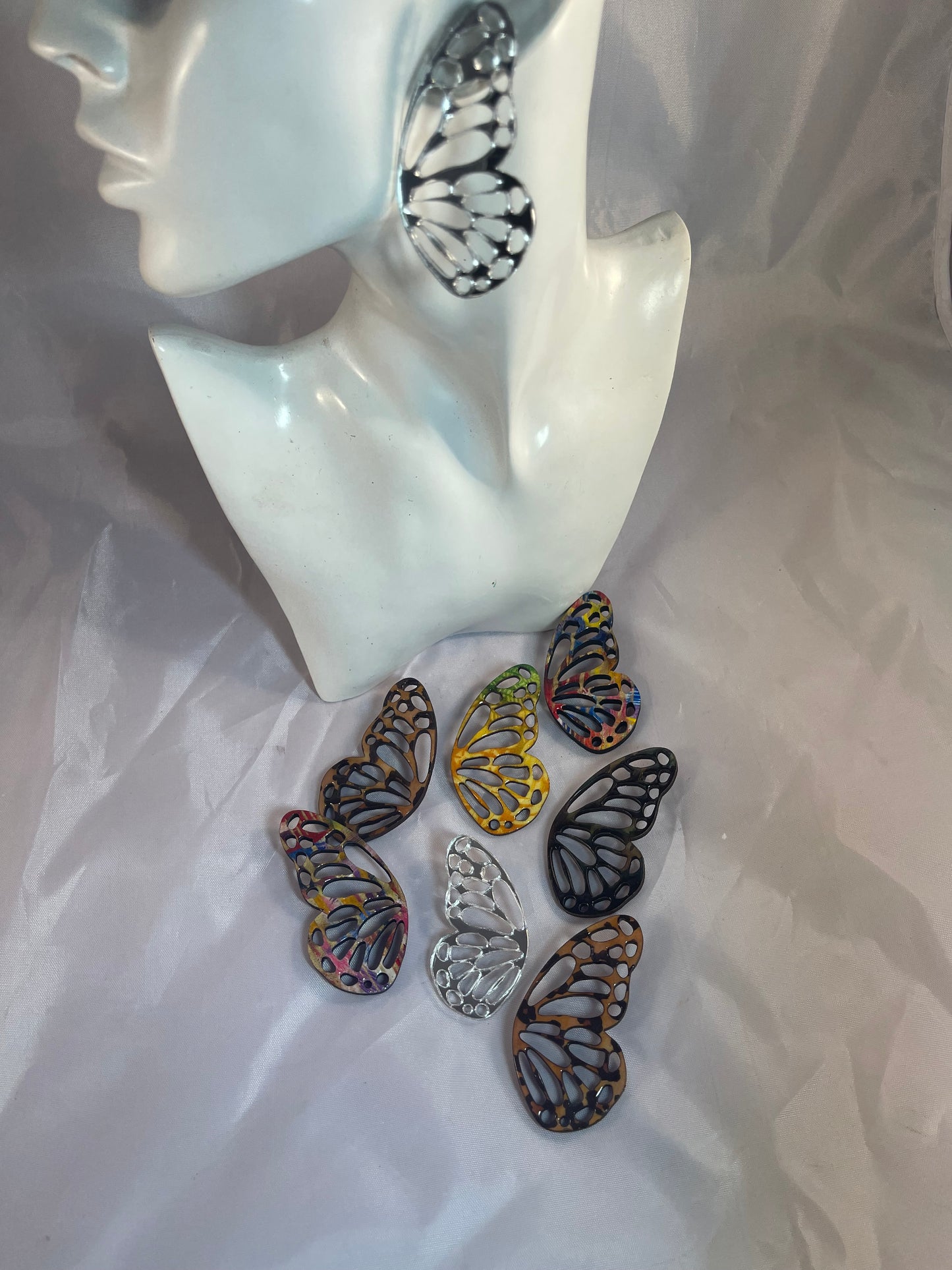 Butterfly Wing Earrings-Price $25.00